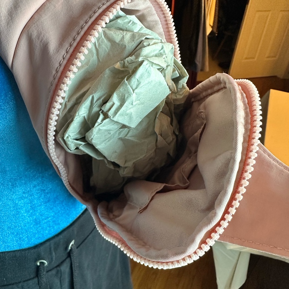 Baby Pink Antik Kraft Sling Bag Reversible Shoulder Wear - Picture 7 of 12
